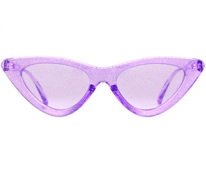 Purple Glitter Cat Eye Sunglasses