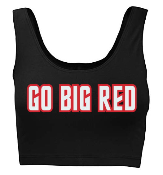 Go Big Red Tank Crop Top