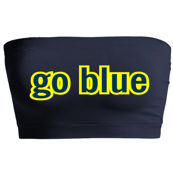 Go Blue Seamless Bandeau (Available in 2 Colors)