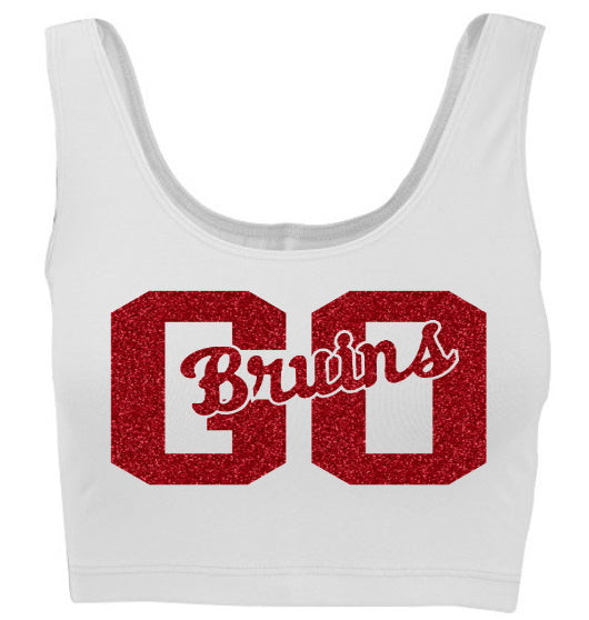 Go! Glitter Tank Crop Top
