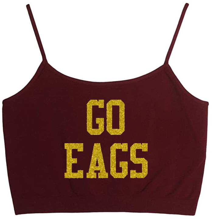 Go Go Go Glitter Seamless Crop Top (Available in 3 Colors)
