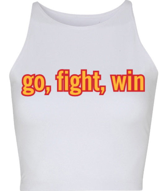 Go, Fight, Win Seamless Crop Top (Available in 2 Colors)