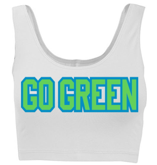 Go Green Tank Crop Top (Available in Two Colors)