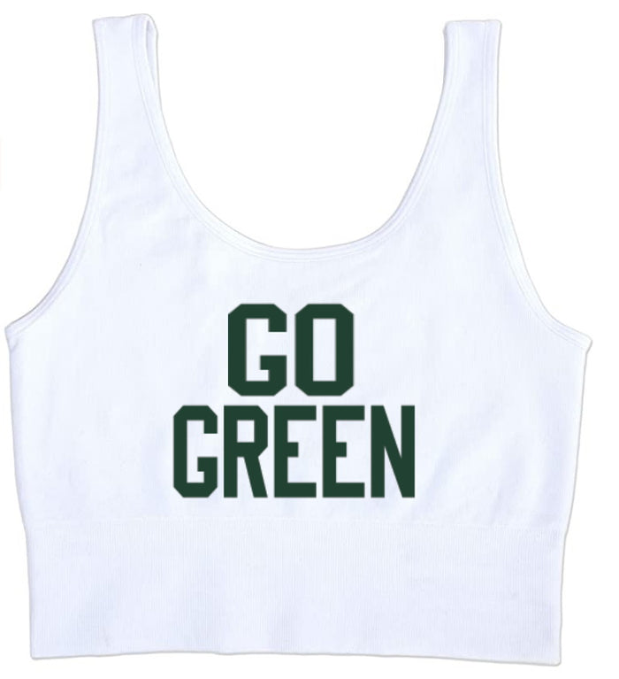 Go Green Seamless Tank Crop Top