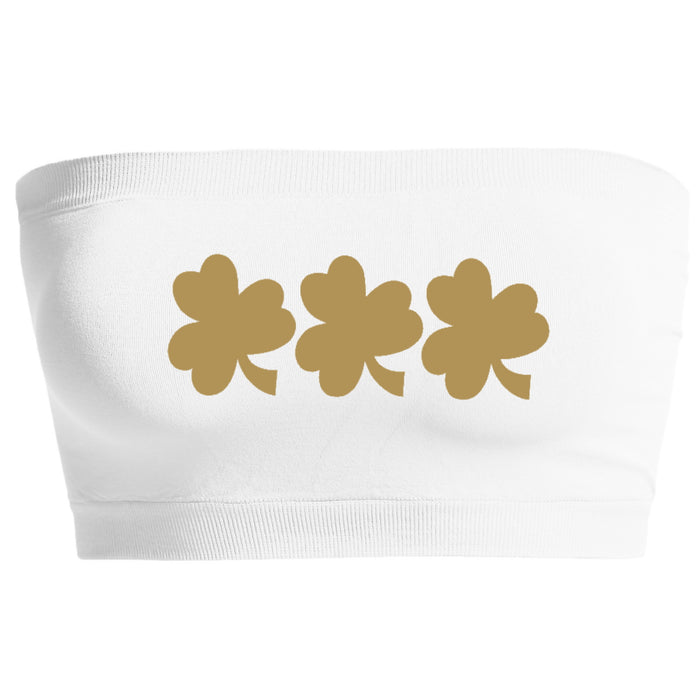 Gold Clovers Seamless Bandeau (Available in 3 Colors)