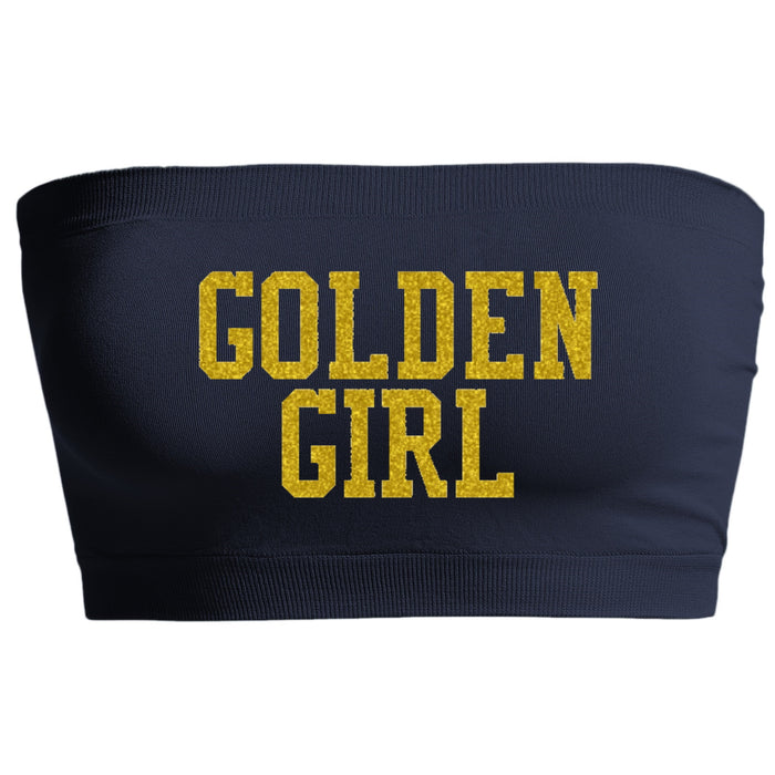 Golden Girl Glitter Navy Seamless Bandeau