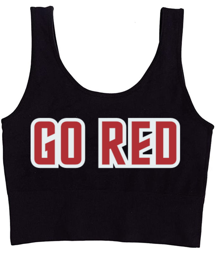 Go Red Seamless Tank Crop Top