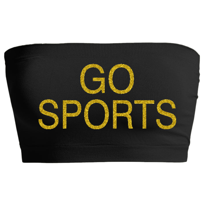 Go Sports Glitter Seamless Bandeau (Available in 5 Colors)