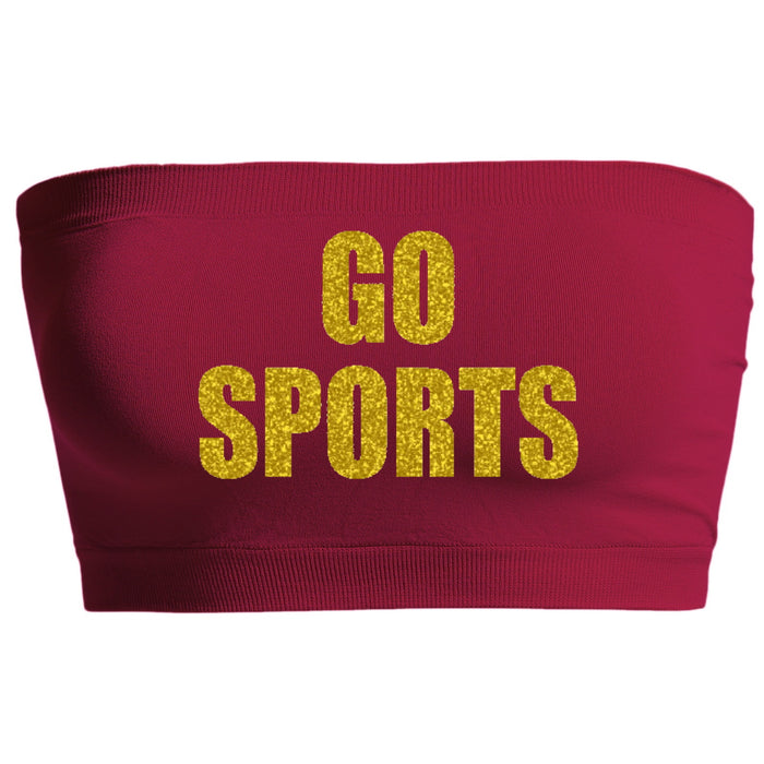 Go Sports Glitter Seamless Bandeau (Available in 3 Colors)