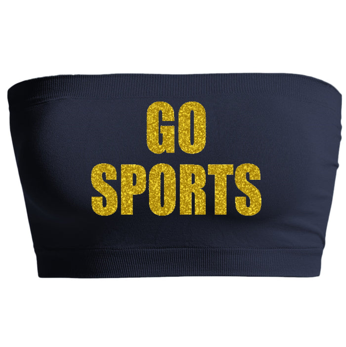 Go Sports Glitter Seamless Bandeau (Available in 2 Colors)