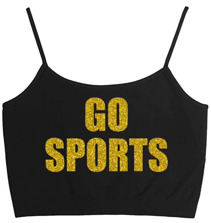 Go Sports Glitter Seamless Crop Top (Available in 2 Colors)