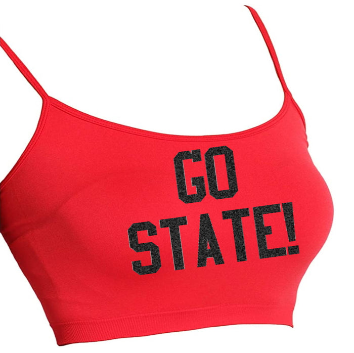 Go State! Glitter Seamless Crop Top (Available in 2 Colors)