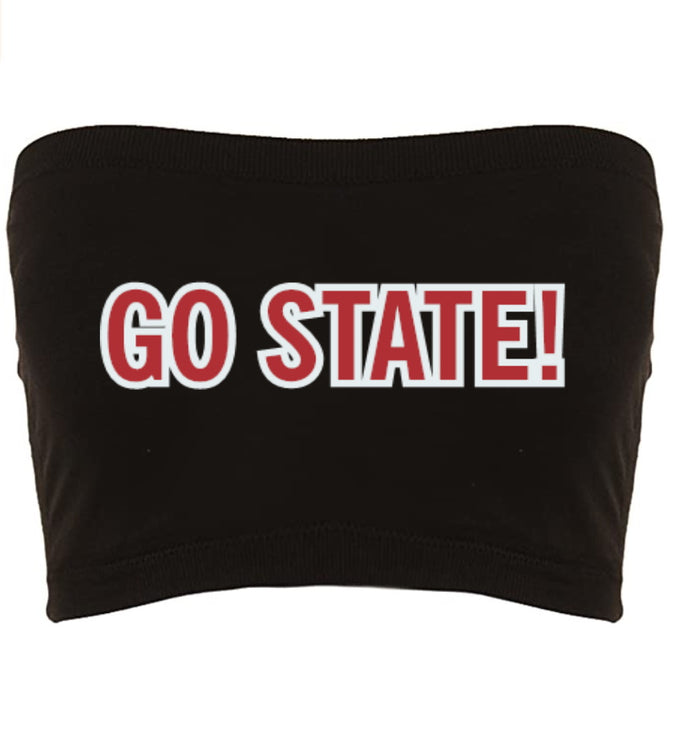 Go State! Seamless Crop Tube Top