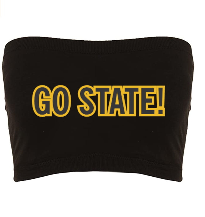Go State! Seamless Crop Tube Top (Available in 2 Colors)