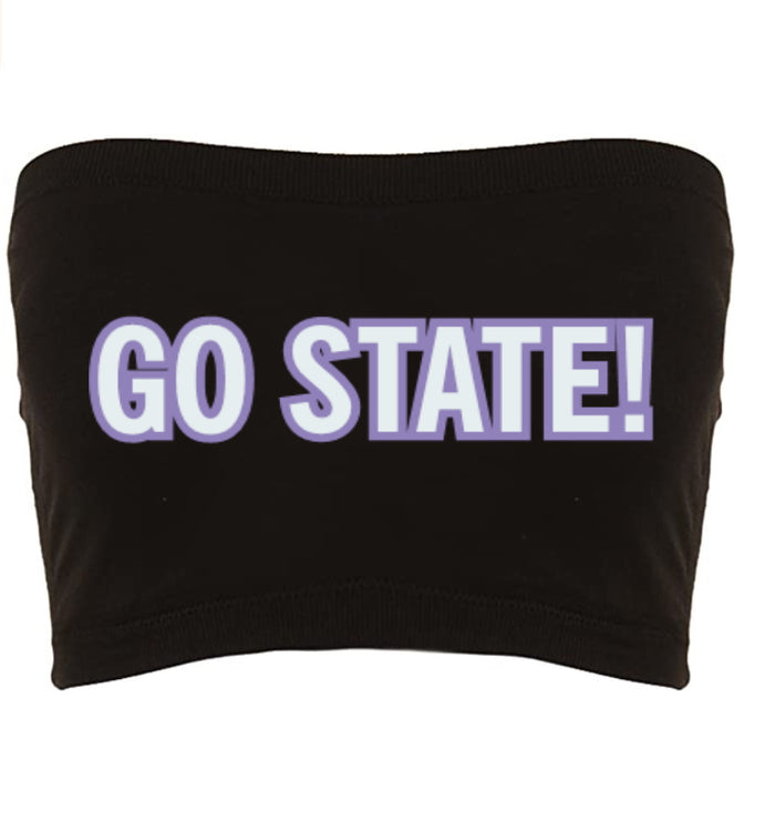 Go State! Seamless Crop Tube Top (Available in 2 Colors)