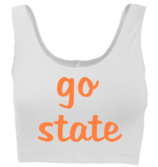 Go State Tank Crop Top (Available in 2 Colors)