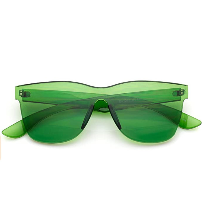 Green Rimless Glasses