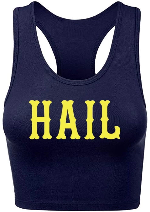Hail Yes! Racerback Crop Top (Available in 2 Colors)