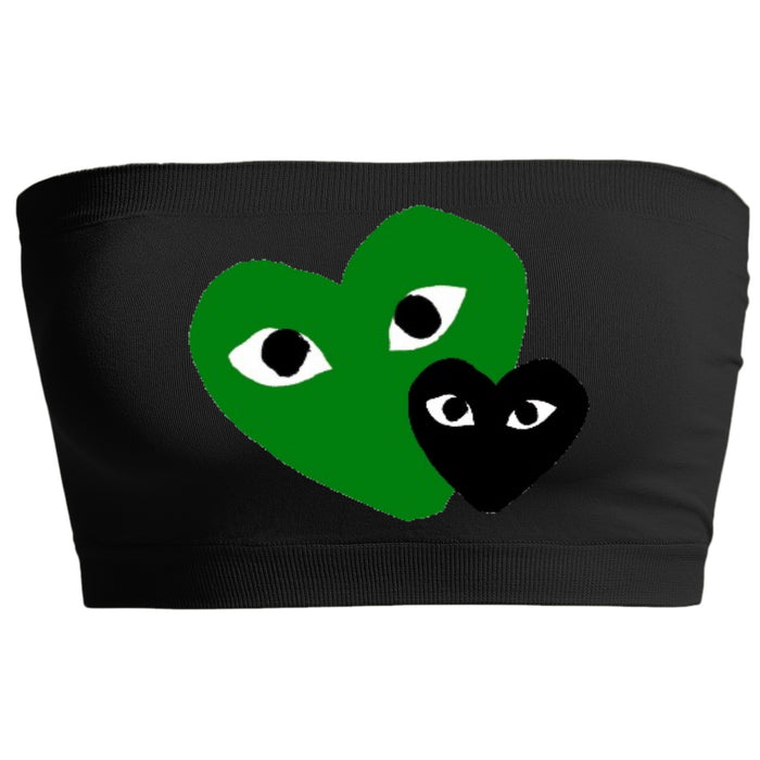 Game Day Hearts Seamless Bandeau (Available in 2 Colors)