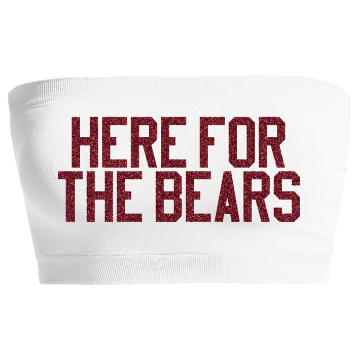 Here For The Bears Glitter Seamless Bandeau