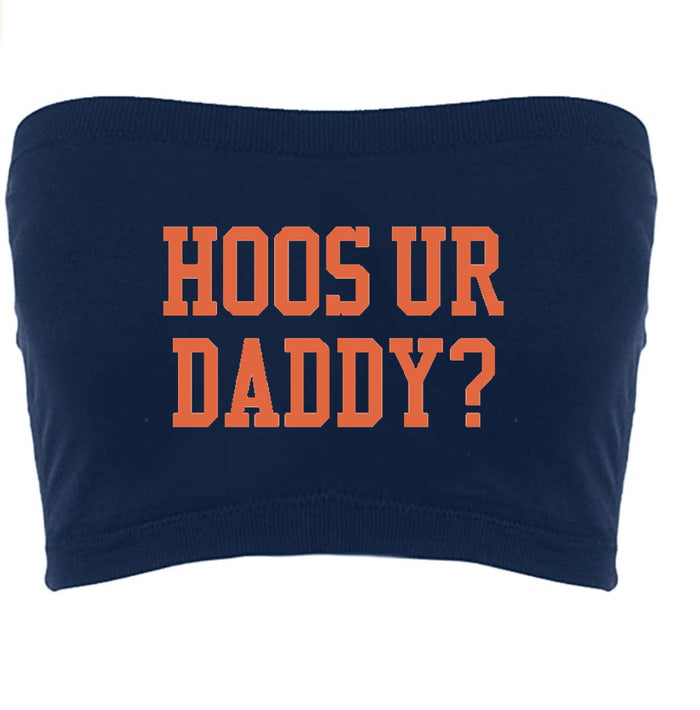 Hoos Ur Daddy? Seamless Crop Tube Top (Available in 2 Colors)