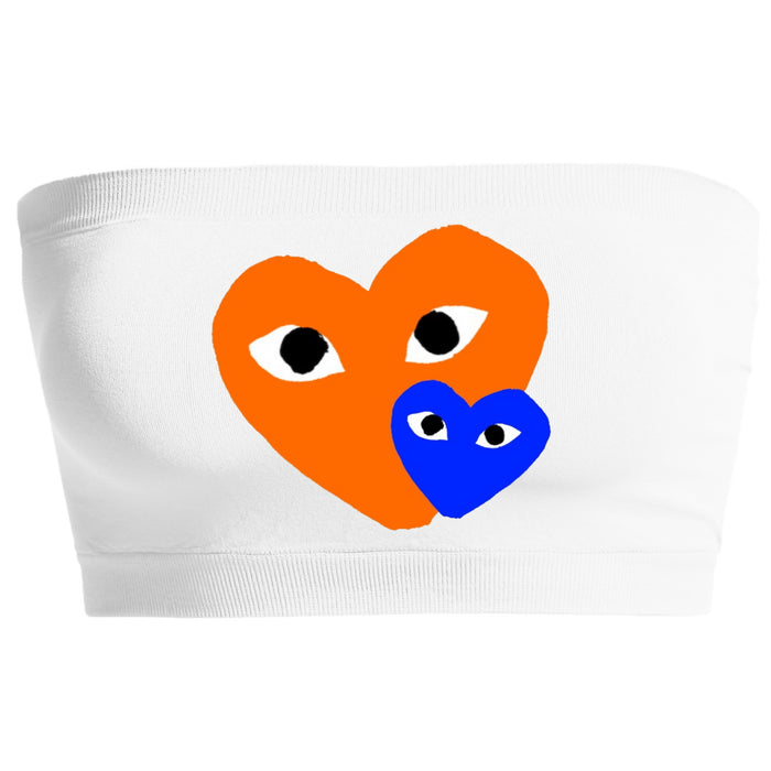 Game Day Hearts Seamless Bandeau (Available in 2 Colors)