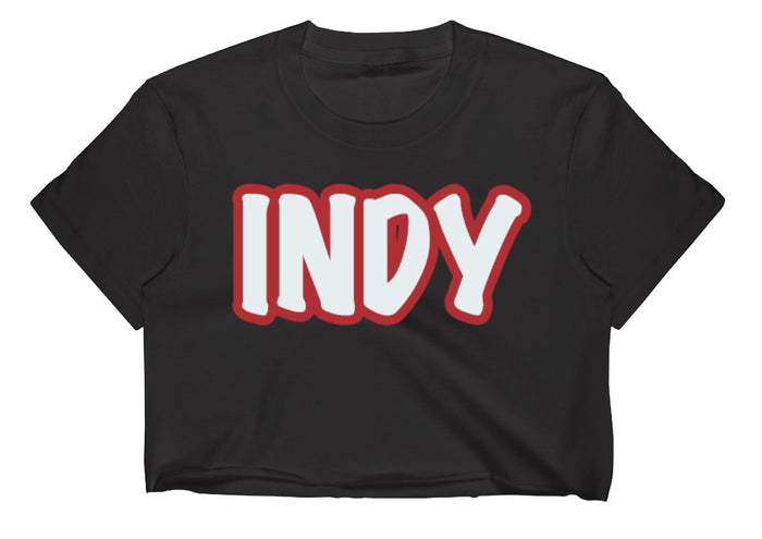 Indy Raw Hem Cropped Tee (Available in 2 Colors)