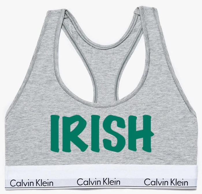 Irish Glitter Cotton Bralette (Available in 2 Colors)