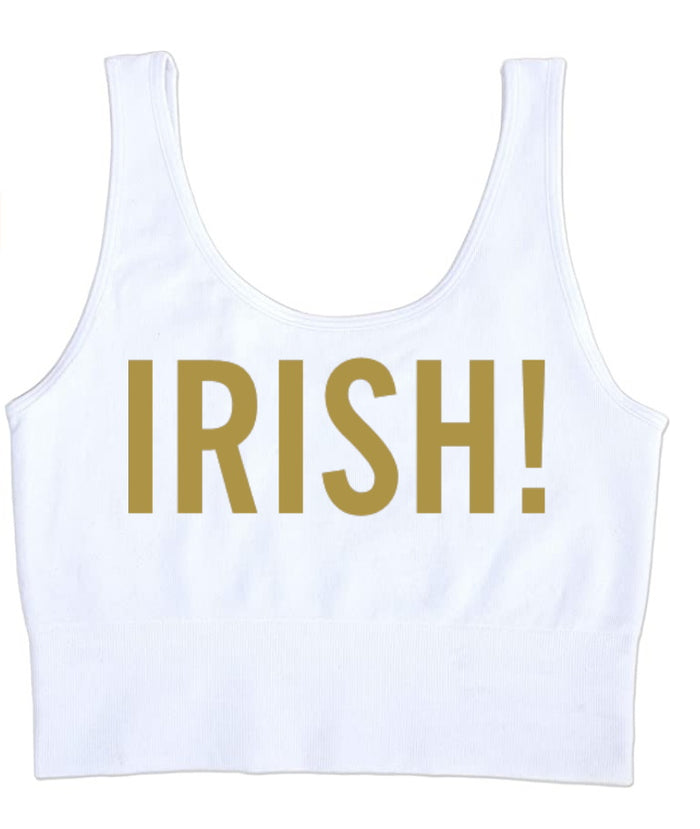 Irish! Seamless Tank Crop Top (Available in 2 Colors)