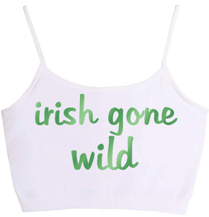 Irish Gone Wild Seamless Crop Top (Available in 2 Colors)
