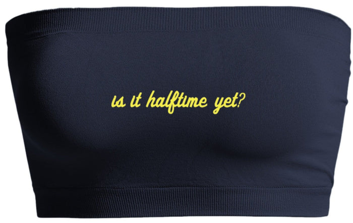 Is It Halftime Yet? Navy Seamless Bandeau