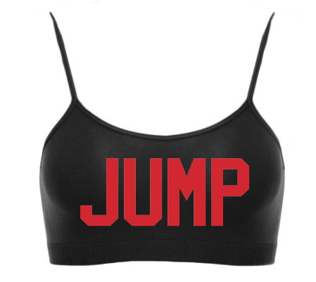 Jump Seamless Spaghetti Strap Super Crop Top (Available in 2 Colors)