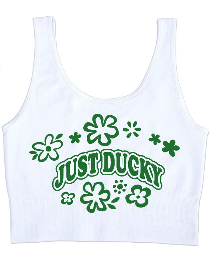 Just Ducky Seamless Tank Crop Top (Available in 2 Colors)