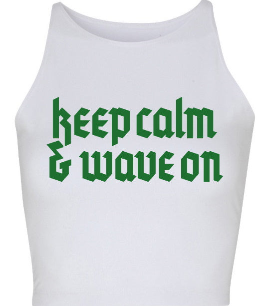 Keep Calm Seamless Crop Top