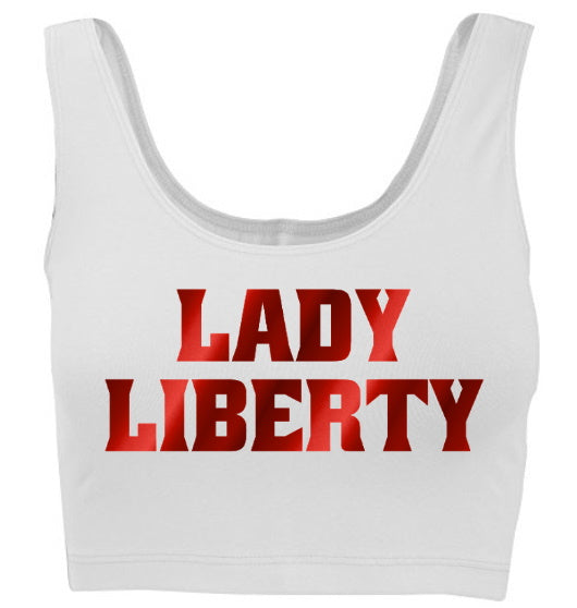 Lady Liberty Tank Crop Top