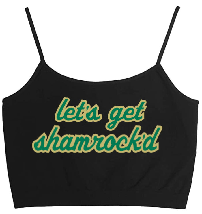 Let's Get Shamrock'd Seamless Crop Top (Available in 2 Colors)
