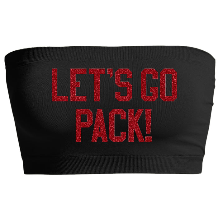 Let's Go Pack Glitter Seamless Bandeau (Available in 2 Colors)