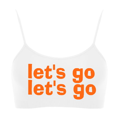 Let's Go Let's Go Seamless Spaghetti Strap Super Crop Top (Available in 2 Colors)