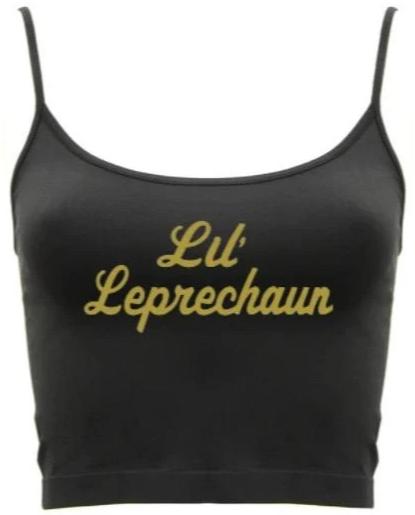 Lil' Leprechaun Seamless Crop Top (Available in Two Colors)