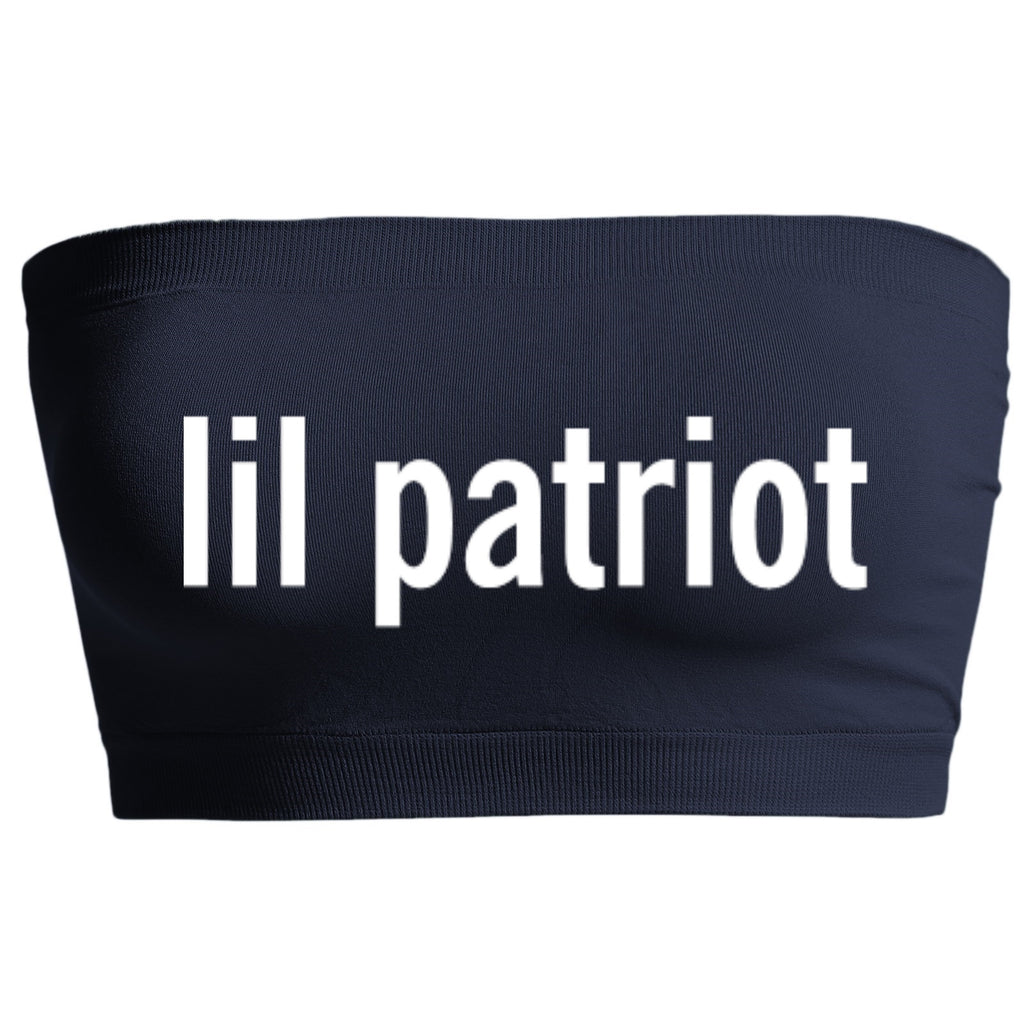 Lil Patriot White Glitter Seamless Bandeau (Available in 2 Colors)