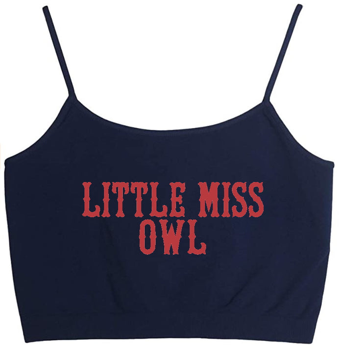 Little Miss Owl Seamless Crop Top (Available in 2 Colors)