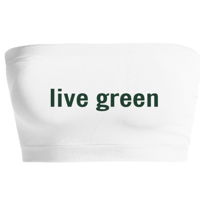 Live Green White Seamless Bandeau