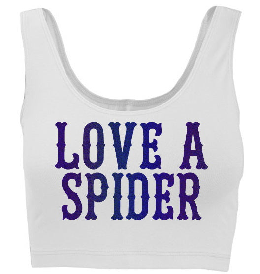 Love A Spider Tank Crop Top