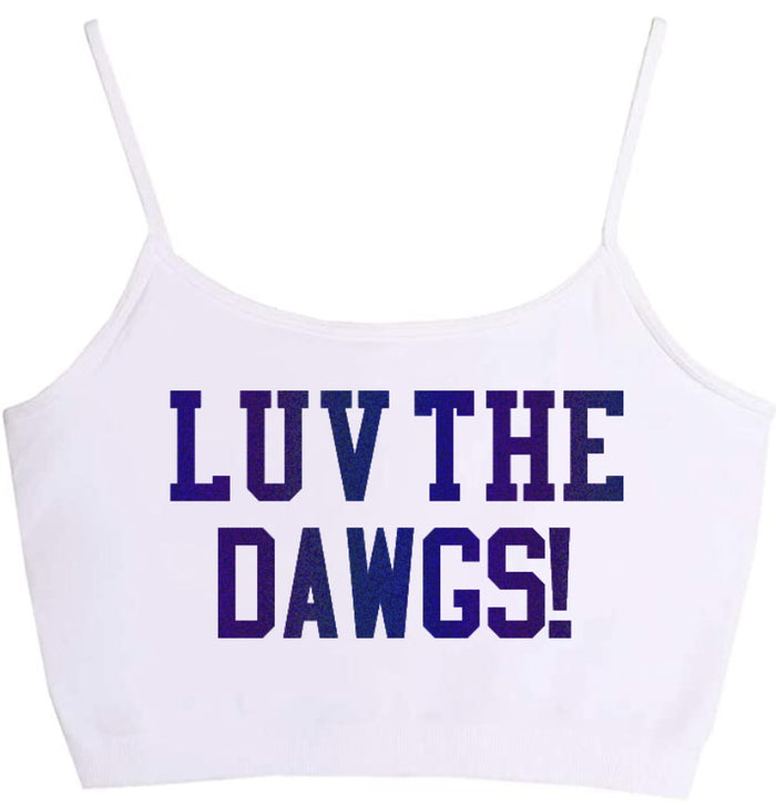Luv The Dawgs! Seamless Crop Top