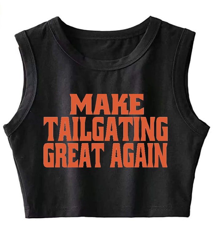 Make Tailgating Great Again The Ultimate Sleeveless Crop Top
