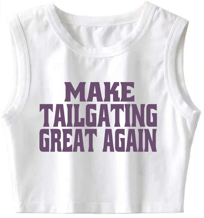Make Tailgating Great Again Crop Top
