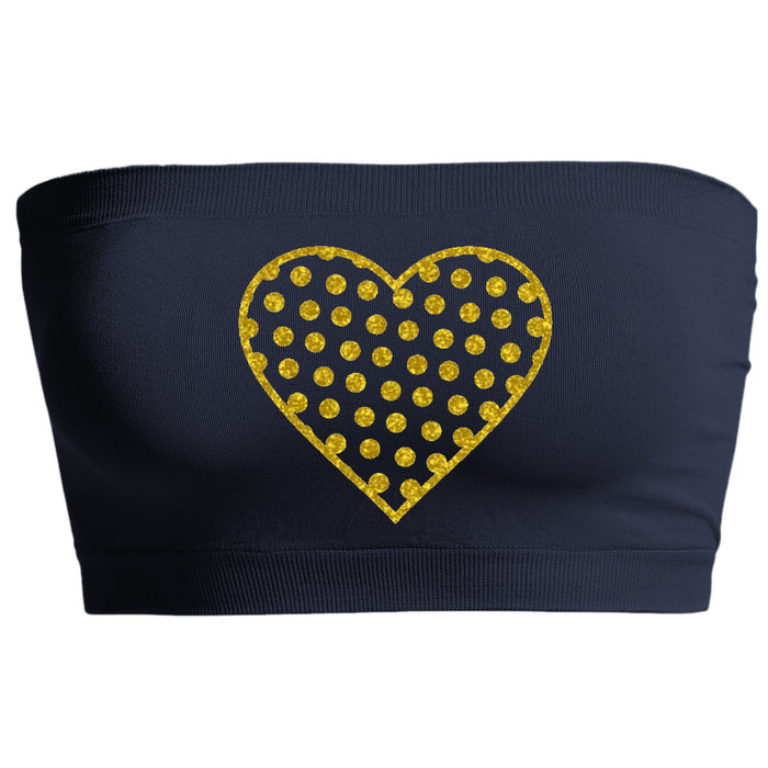 I Heart Game Day Glitter Seamless Bandeau (Available in 2 Colors)