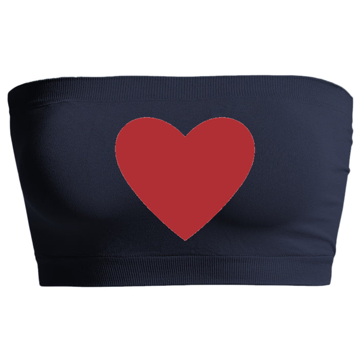 Big Heart Seamless Bandeau (Available in 2 Colors)