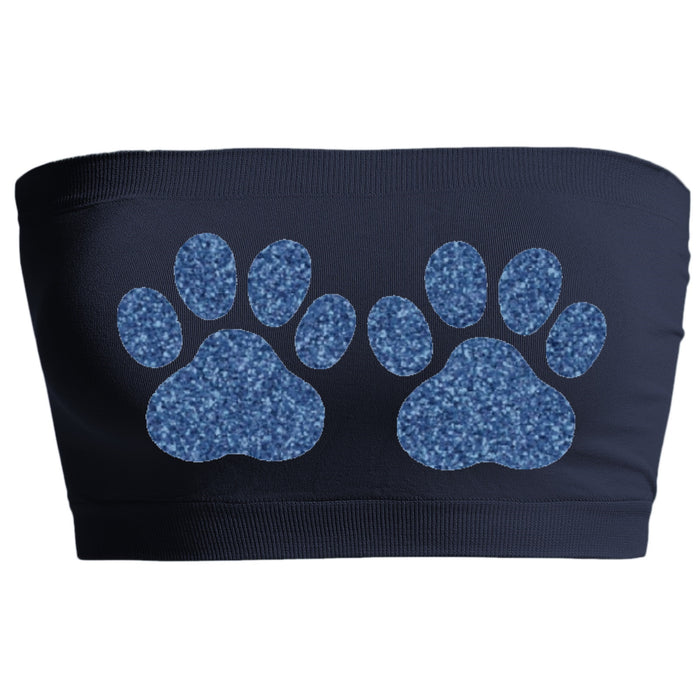 Double Trouble Glitter Paws Seamless Bandeau (Available in 2 Colors)