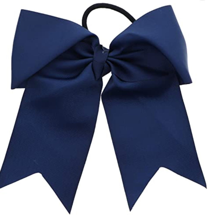 Navy Hair Bow